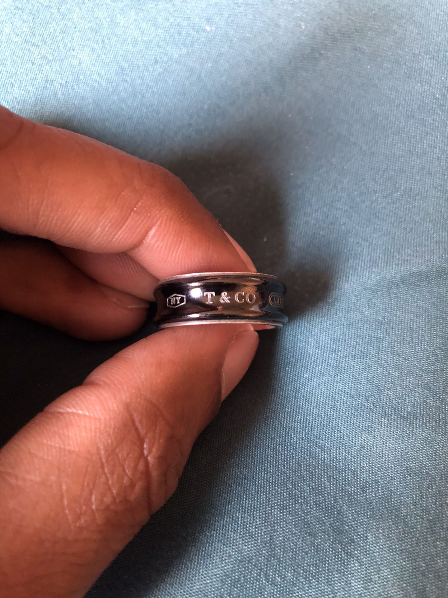 Tiffany & Co. Silver 1837 Ring