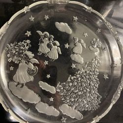 Glass Serving Plates For Christmas 