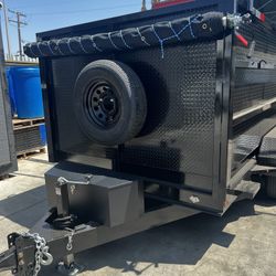 8x12x4 Scissor Hoist Dump Trailer 🚛‼️