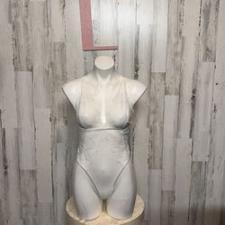 White Lingerie Bodysuit 