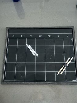 Chalkboard calendar