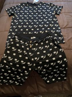 Balenciaga Short Set (Blk) 2X