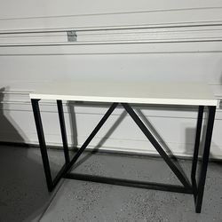 Console Table & Steel Tray
