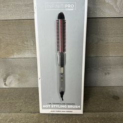 Infinitipro By Conair Nano Tourmaline Ceramic Hot Curl Brush 1-Inch BC2NN