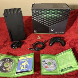 1TB XBOX SERIES X BUNDLE W/ CONTRILLER & GAMES