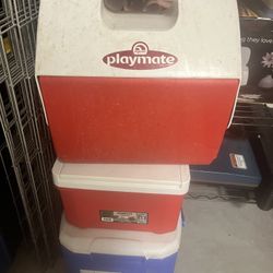 3 Ice Chests/Coolers – Igloo & Coleman – Great for Camping & BBQs