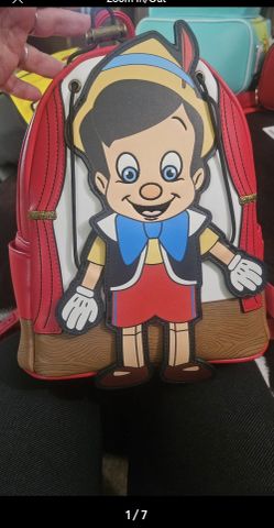 Loungefly  X Disney Pinocchio Marionette WDBK2238 Back Pack New With Tags 