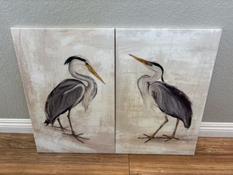 Animal Portrait Painting Wall Art Decor Great Condition