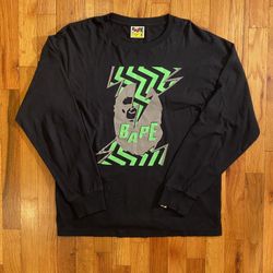 Bape Long-Sleeve Shirt Black/Green