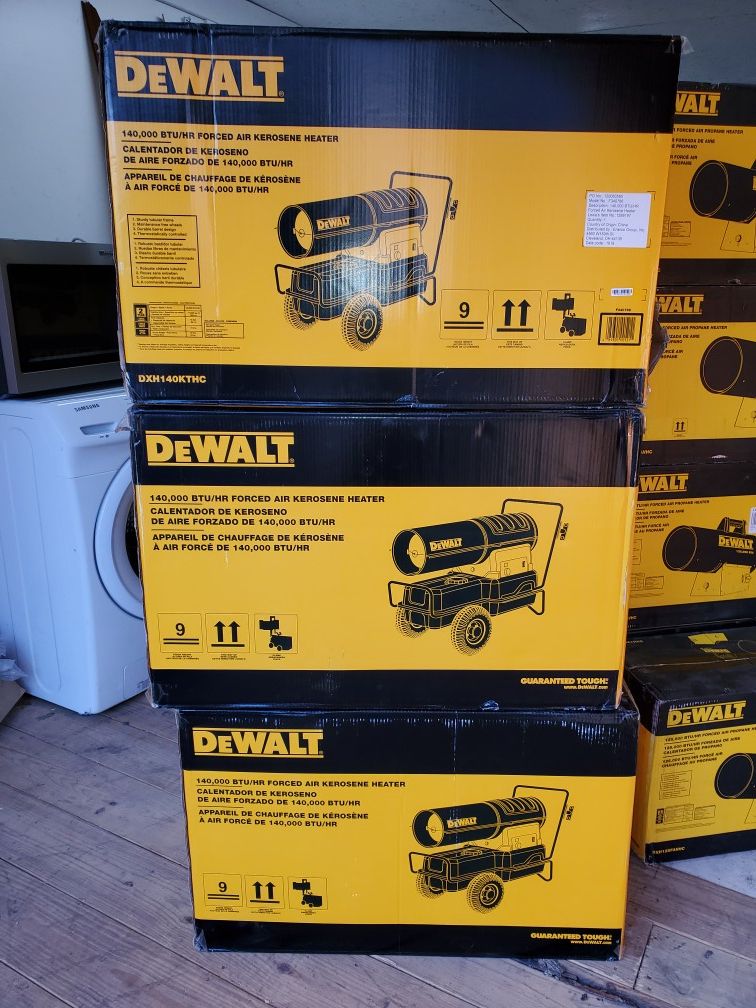 DEWALT 140,000 BTU Forced Air Kerosene Diesel Construction Heater Item #  1299197 Model # DXH140KTHC for Sale in Austin, TX - OfferUp