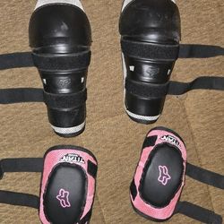 Kids Motorcycle Shin And Elbow Guards Size S/M