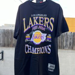 New Los Angeles LA Lakers Retro 80s Championship T-shirt Tee Basketball