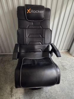 X Rocker,(contact info removed),pro series pedestal 2.1 video Gaming Chai Black