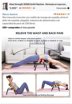 Mini inversion table massage roller