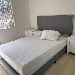Queen Bed Frame + Box Spring
