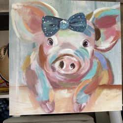 Colorful Pig Painting