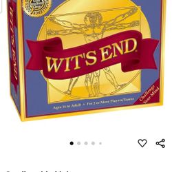 Wit's End A Smart, Mind-Bending Trivia & Brain Teaser Game Family Fun Night