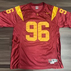 Vintage Nike USC Trojans Darrell Russell #96 NCAA Football Jersey Adult Large