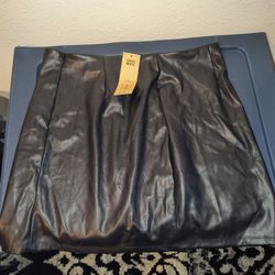 Black Leather Skirt 