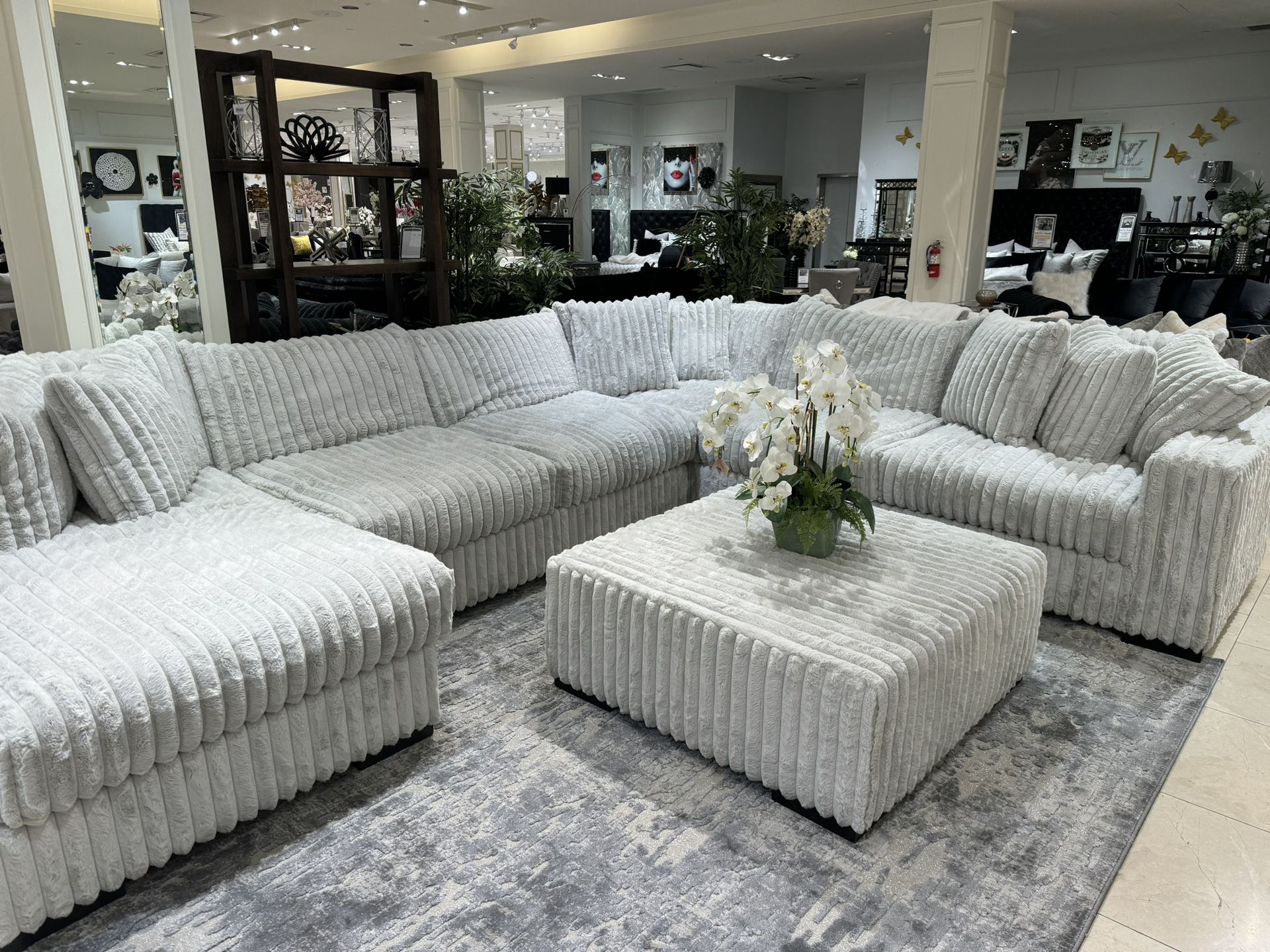 Chaise Sectional Sofa Loveseat