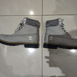 Gray Timberland Boots