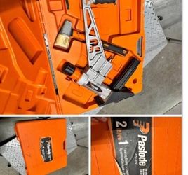 Paslode FSC200 2-in-1 Pneumatic Flooring Stapler & Cleat Nailer w/ Case