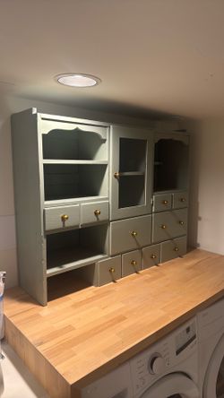 Cottage-style apothecary cabinet