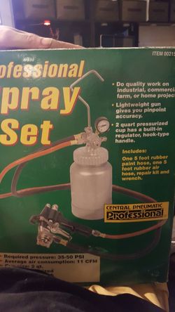 Professional spray set