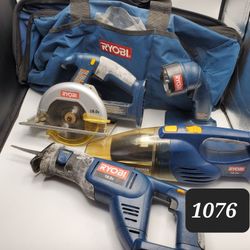 Set Of Ryobi Power Tools With Duffel 