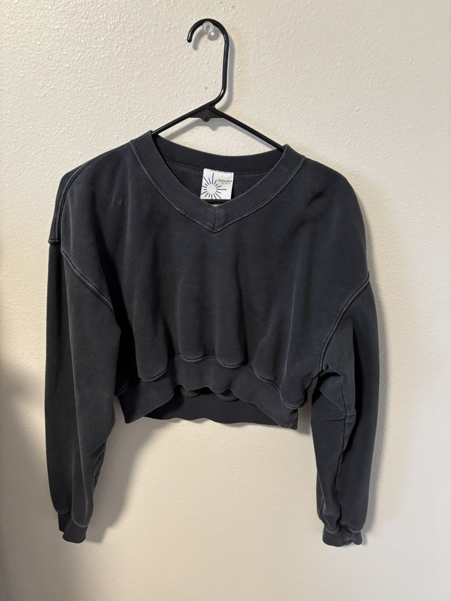 Womens Cropped Aerie Sweatshirt