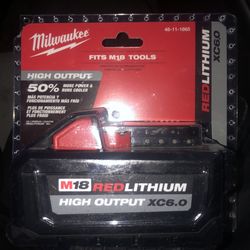 Milwaukee M18 6.0ah Battery