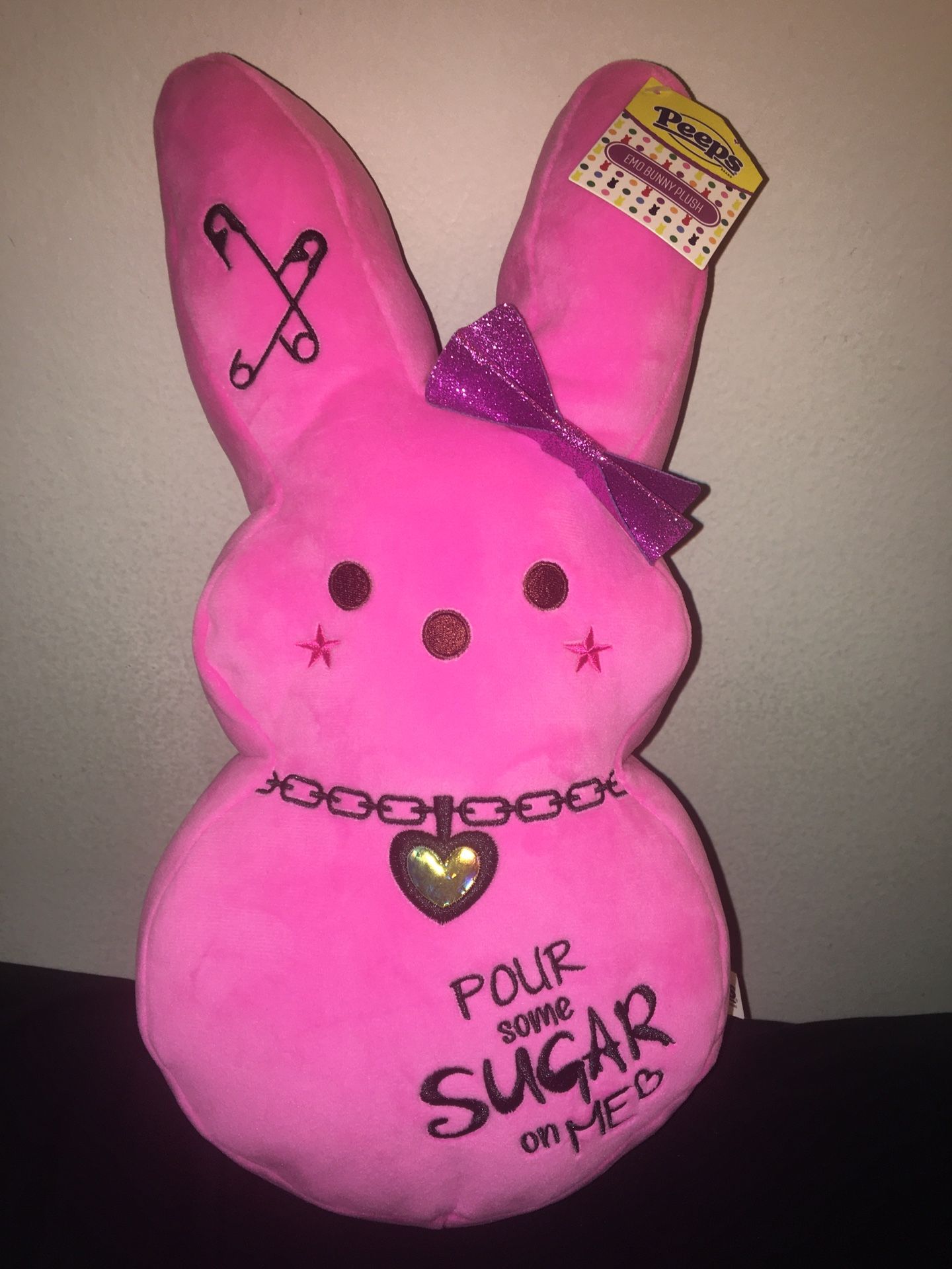 Peeps Emo/Punk Bunny Plush (Pink)