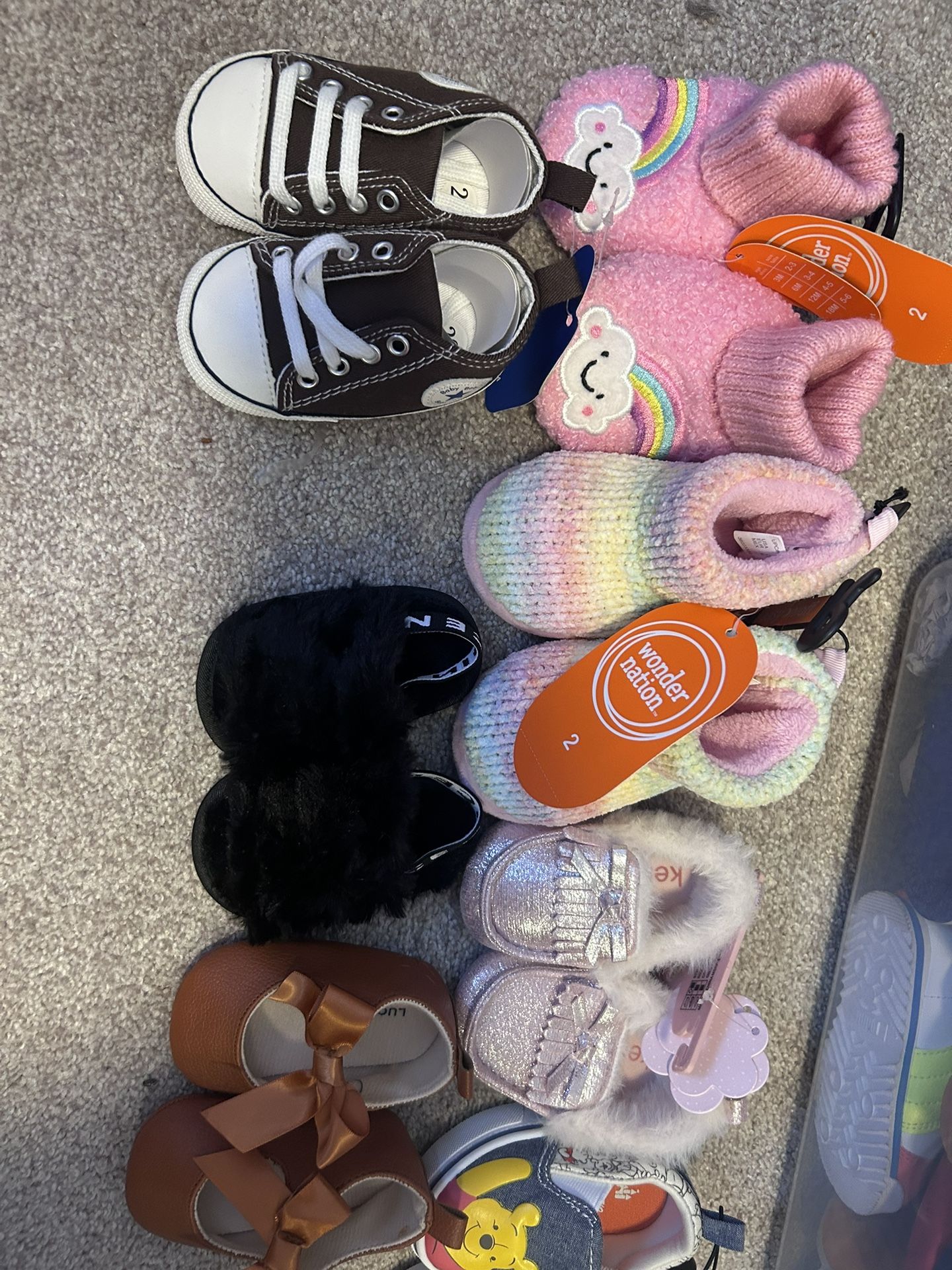 Baby Girl Shoes Newborn and 2c