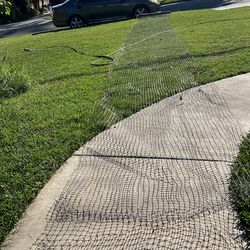 Garden safety/fence black mesh plastic