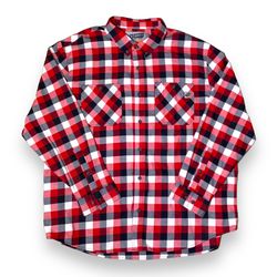 40 Grit By Duluth Trading Red Flannel Plaid Buffalo Button Down Shirt Men’s 3XL