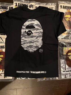 BAPE x Undefeated A Bathing Ape Black Tee