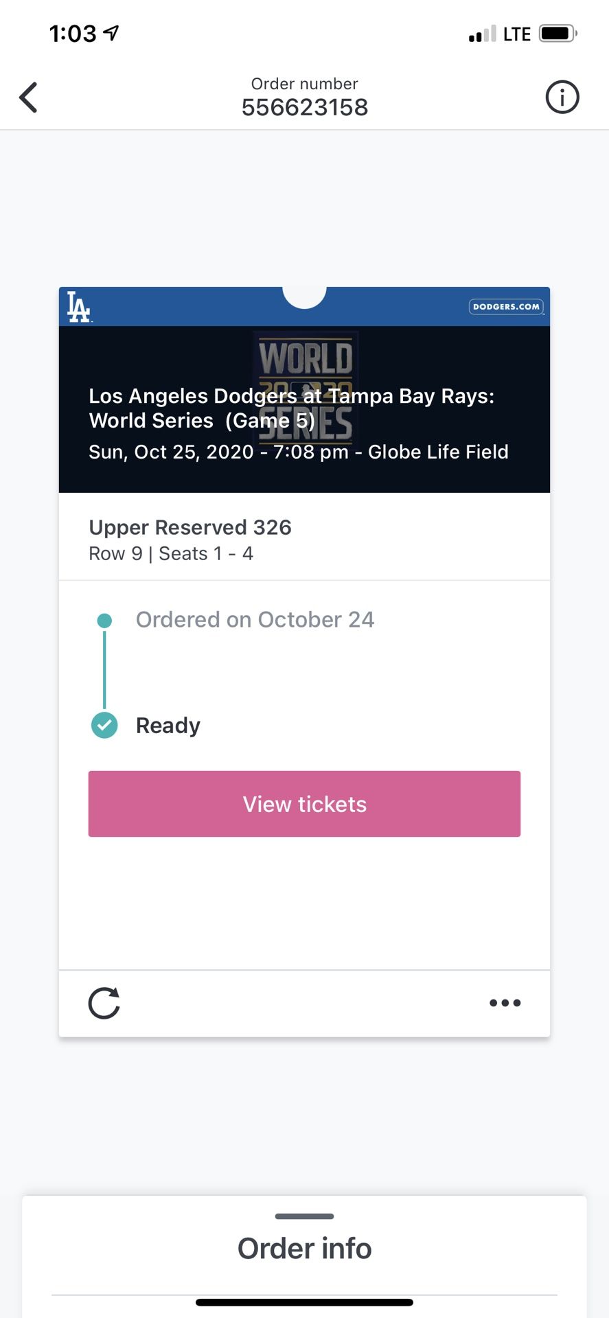 Game 5 1 tickets available for $450 I will walk in stadium with you