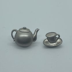 Vintage Teapot And Teacup Pin