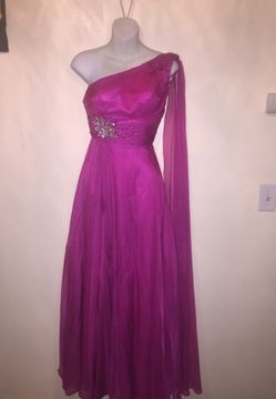 Long pink dress