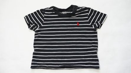 Baby Polo Ralph Lauren 12 month black & white shirt