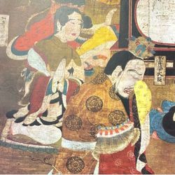 Nirvana Buddhism Death of Buddha Original Vintage Fine Art Print Poster Japan 1960’s Japanese Buddhist Italy Antique Heian Period Wakayama