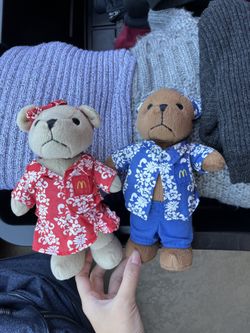 McDonalds Bear Plush Set