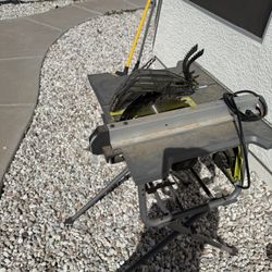 15 Amp 10 in. Compact Portable Corded Jobsite Table Saw with Folding Stand