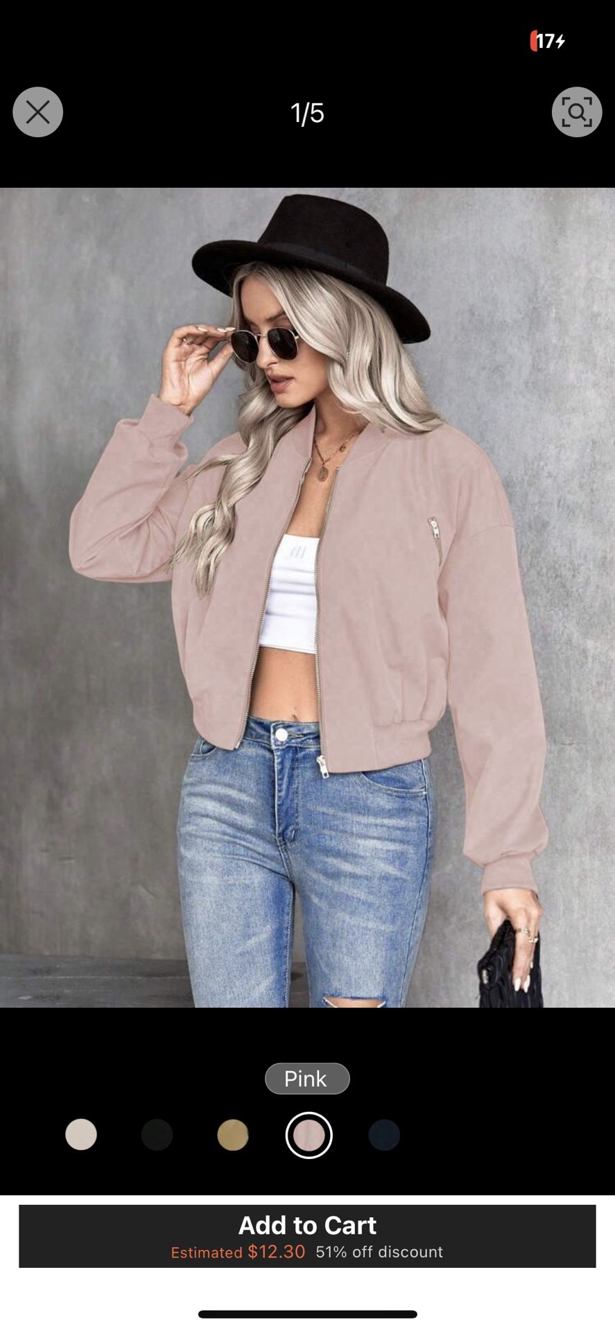 Forever 21 Bomber Jacket Size Medium