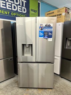 LG 26 cu. ft. Smart Counter-Depth MAX French Door Refrigerator with 4 types of ice in PrintProof Stainless Steel