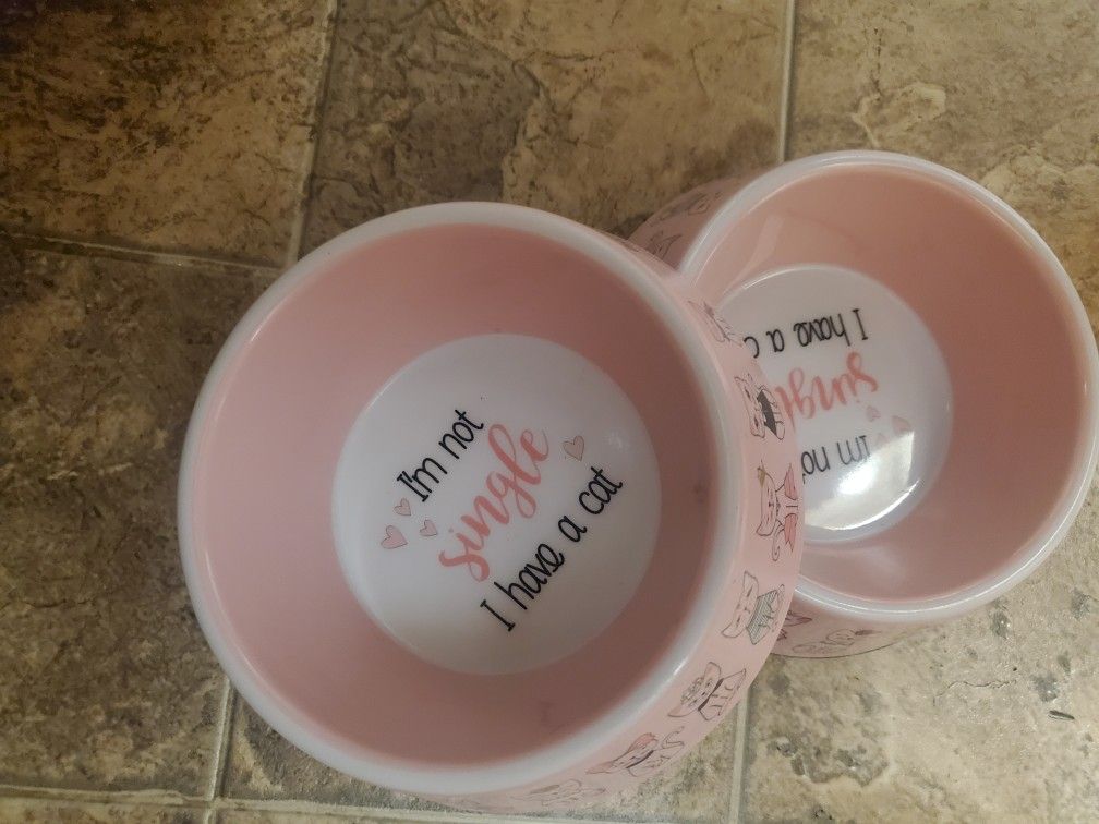 CAT FOOD BOWLS