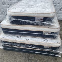 ✨Mattress✨ ⭐️Pillow top ⭐️All sizes avaliable 🌟Queen$200 🌟Full$180 🌟Twin$150 🌟King$330 🌟Cal king$330 🟡Delivery available same day🚛