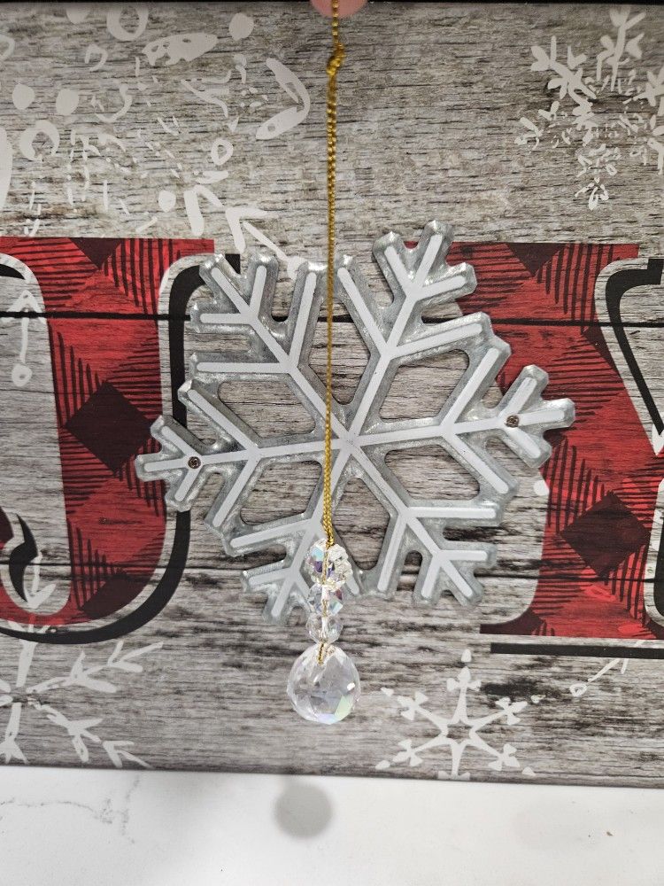 Pack Of 12 Beautiful Crystal Christmas Ornaments 