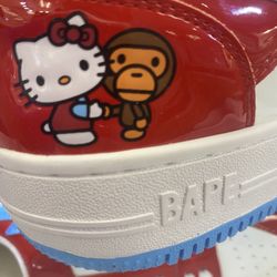 Brand New Hello Kitty BAPE Size 7 Sold Out Limited Nike Jordan Rolex Gold Silver Chains Cuban Kanye lil Baby Jay Z Pharrell 