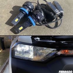 H11 6500K BRIGHT WHITE 32000 LUMENS CSP CHIP LED LIGHTS $45